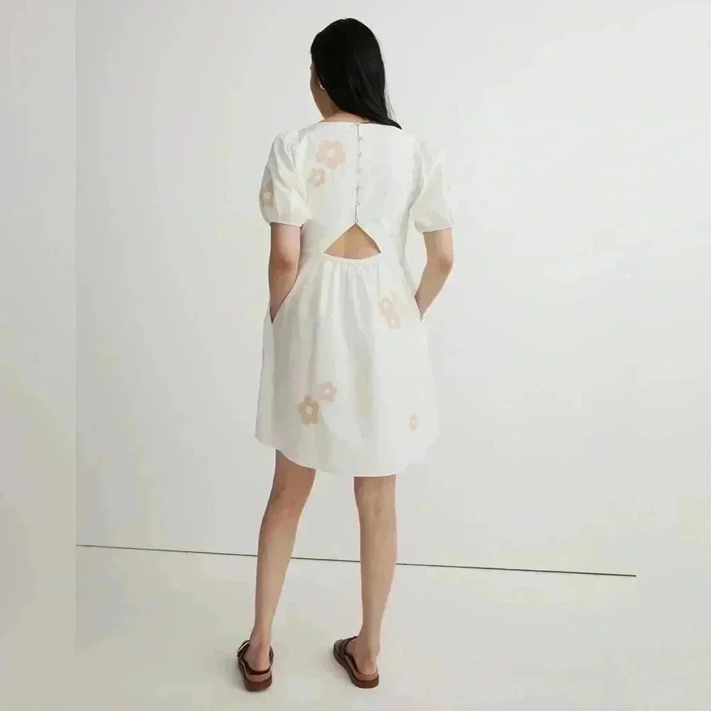 Madewell Annamarie Embroidered Mini Dress - Picture 5 of 9